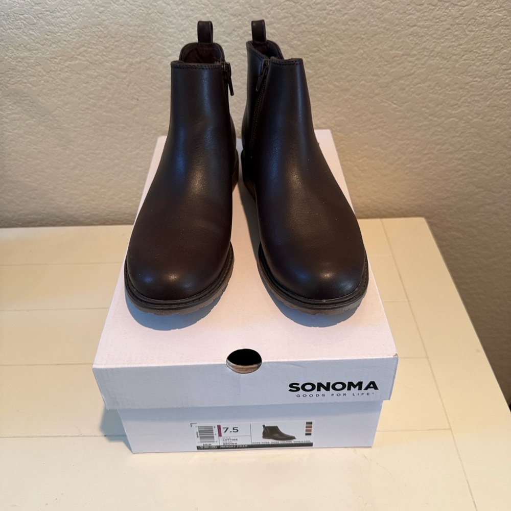 Sonoma Women's Dark Brown Ankle Boots 7.5